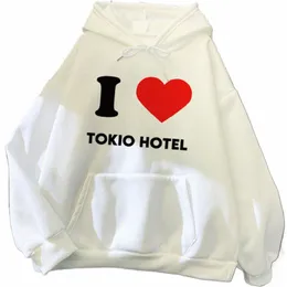 2023 Nouveaux sweats à capuche Tokio Hotel Sweatshirts Sweats à capuche Hip Hop Manteau Tokio Hotel Sweat-shirt à capuche pour femme Harajuku Fi Vêtements u5SI #