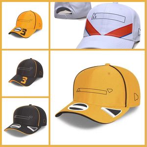 Casquette de baseball F1 Gulf Cap, chapeau incurvé à bords plats, combinaison de course avec lettres, nouvelle collection 2023