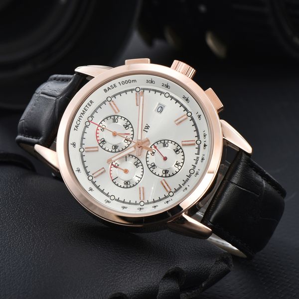 2023 Nouveau I Top Marque W Luxe Mens Montre C Designer Mouvement Montres Hommes Haute Qualité Multifonctionnel Chronographe Montre-Bracelet Relojes Montre Horloges Livraison Gratuite