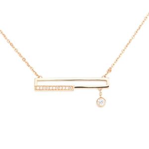 2023 Nieuwe Ingelegde Diamanten Ketting/14K/10K/9K Gouden Sieraden Maatwerk Sterling Sier Ketting productie