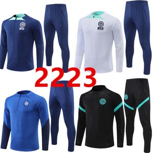 2023 New Inter Tuta Calcio Tracksuit Lautaro Chandal Futbol Soccer Milano Training Suit 22 23 Milans Camiseta de Foot Men and Kids 666