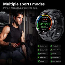 2023 Nieuwe K37 Militaire GPS Smart Watch Men 360*360 HD -scherm Hartslag IP68 Waterdichte sport smartwatch voor Xiaomi Android IOS