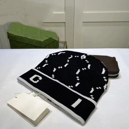 Chapeau tricoté de styliste pour hommes et femmes, chapeau urinoir, chaud en laine, avec lettres imprimées, nouvelle collection hiver 2023