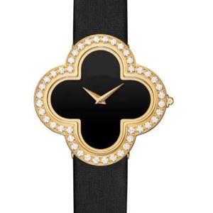 Nouvelle montre électronique à quartz multicolore avec bracelet en cuir de luxe pour dames