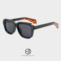 2023 Nuevas gafas de sol cuadradas avanzadas con ácido propiónico para hombre Pin Fashion 9808 con montura grande