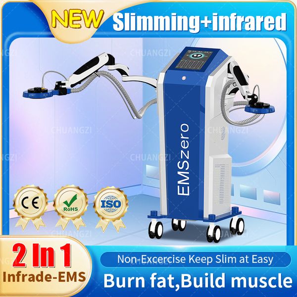 2023 Nuevo lanzamiento 2 en 1 Infrared Ems EMSzero Slimming + Infrared Non-Ejercise para mantenerse delgado y quemar grasa para establecer músculo CE