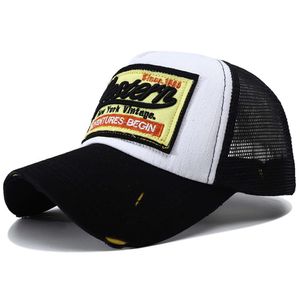 Casquette de Baseball avec lettres brodées pour hommes et femmes, Chapeau Snpabck, Chapeau d'été respirant, chapeaux de camionneur Y2K pour femmes, nouvelle collection 2023