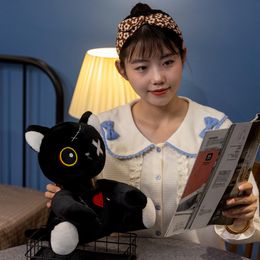 2023 NIEUWE Little Black Cat Plush Doll Funny Cat Doll Halloween Christmas Gift
