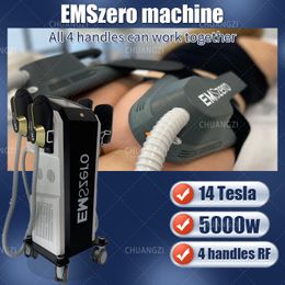 2023 Nouveau look minceur néo dls-emslim rf graisse brûlant l'équipement de beauté 13 Tesla Machine de stimulateur musculaire électromagnétique avec 2/4/5 poignées