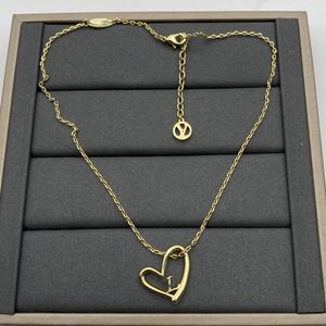 2023 Nieuwe luxe keten Fashion Designer sieraden 18K GOUD GOLDED-LVOE-STAILLESS STAAL KAAR