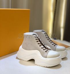 2023 nuevo diseñador de lujo Archlight Runway Dress Zapatos con fondo arqueado Chunky Trainers Platform Sneakers para mujer zapatos de realce tamaño 35-41