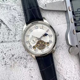 2023 Nieuwe luxe herenhorloges Groot vliegwiel Vier steken automatisch Mechanisch horloge designer klok Topmerk maanfase Echt