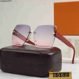 2023 New Lvjia Frameless and Trimmed Sunglasses Network Red Large Achetez une paire de lunettes de soleil et envoyez-en deux