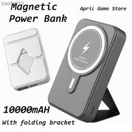 2023 New Magnetic Powerbank 10000mAh Batterie MagGo Magnetic Auxiliary Battery Wireless Charging Power Bank Pour iPhone14 13 12Pro L230619