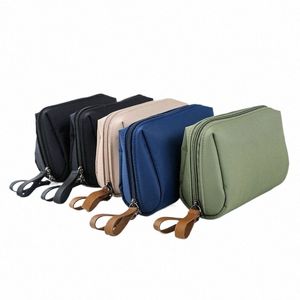 2023 Nouveau sac de maquillage simple sac à cosmétiques de couleur unie pour femmes pochette trousse de toilette imperméable maquillage sacs à main étui chaud dropship T27Y #