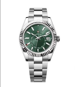 Montre mécanique automatique pour hommes, cadran vert 42mm, Bracelet jubilé en acier inoxydable, nouvelle collection 2023