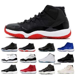 2023 Nieuwe mannen 11 basketbalschoenen 11s 25 -jarig jubileum Gamma gefokt High Concord 23 45 Platinum Tint Space Jam Gym Red Midnight Navy Prm Jordam Jerdon