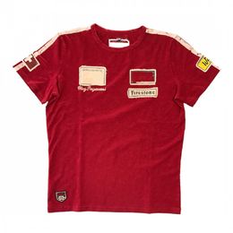 2023 Nouveaux T-shirts de l'équipe F1 pour hommes et femmes 1974 Formule 1 Suisse Clay Regazzoni Rétro Sports Commémoratifs Casual Manches Courtes 3d Col Rond Haut Adulte