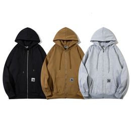 2023 Nouveaux pulls à capuche pour hommes et femmes Marque de créateur de mode Cahart Carthart Carha Cardigan Fermeture à glissière à capuche décontractée Manteau de montagne en vrac Automne Px31