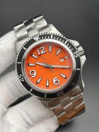 2023 nouveaux hommes d'affaires décontracté 42mm automatique mouvement mécanique en acier inoxydable boîtier de montre bracelet montre de luxe montre-bracelet