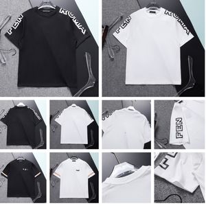 2023 Nuevo diseñador de moda para hombres Camisetas casuales para hombres 230g Boutique Doble hilo Nueva manga corta Nuevo, negro, blanco, tallas M-XXXL