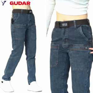 2023 Nouveaux jeans pour hommes Slim Stretch Skinny Multi Pocket Fi Denim Pantalons Vêtements pour hommes Pantalons Y2K Streetwear Vêtements pour hommes 54Ef #