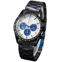 2023 Nieuwe heren Panda Oujia Quartz Fashion Sports Watch met Black Six Pin Timing Galaxy