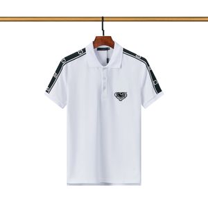 2023 Nouveaux polos pour hommes couleur noir et blanc styles multiples alphabet brodé luxe 100% coton anti-rides et anti-boulochage informations sur la marque3XL # 99