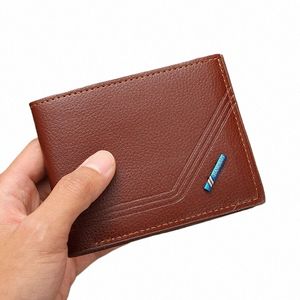 2023 Le portefeuille horiztal de portefeuille court pour hommes peut contenir le permis de conducteur portefeuille en cuir des hommes sac à main pour hommes l0aj #