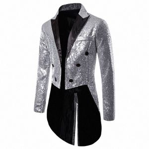 2023 Nouveau costume pour hommes Tuxedo Banquet Hôte British Wind Discothèque Performance Sequin Fi Design Trend Show Costume décontracté pour hommes h2zE #