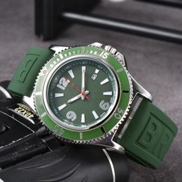 2023 nouvelle montre pour hommes trois broches Quartz haut de luxe bande de caoutchouc accessoires pour hommes montre de mode ronde
