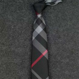 2023 nuevos Men Bidas Fashion Silk Tie 100% Diseñador Corbe Jacquard Classic Handmaded para casas de boda y casas de negocios con caja 7ZQJ