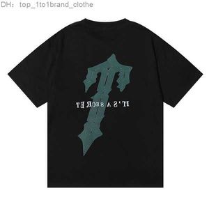 2023 Nieuwe Heren Trapstar T-shirt Korte Mouw Outfit Chenille Trainingspak Zwart Katoen Londen Streetwear S-Xl 16 Trapstar 52OJ