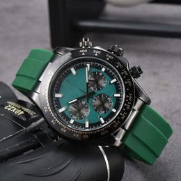 2023 Nouvelle montre pour hommes Montres Tous les cadrans de travail Montre à quartz de haute qualité Top Marque de luxe Chronographe Horloge Montre en caoutchouc Bracelet de montre Hommes Mode ROL-4