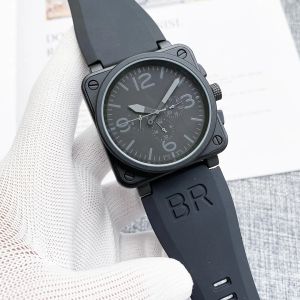 2023 nieuwe herenhorloges Heren Automatisch mechanisch horloge Bell Bruin leer Zwart Ross Rubber horloges
