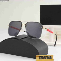 2023 New Metal Frameless Trimmed P Home Style Gafas de sol Compre un par de gafas de sol y envíe dos