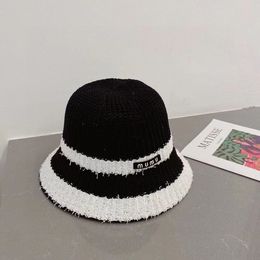 2023 New MI Woven Hollow Fisherman Women's Fashion Sunhat Sunshade Sunblock Hat