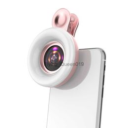 2023 Nieuwe Mobiele telefoon invullicht 15X macrolens Draagbare Selfie LED Ring Licht voor iPhone Smartphone Universele Ring Clip Licht HKD230828