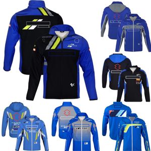 Veste à capuche zippée pour équipe de Moto, coupe-vent décontracté pour motard, veste chaude d'extérieur pour course de Motocross, nouvelle collection 2023