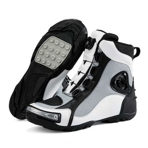Bottes mi-hautes antidérapantes pour moto, avec protection de levier de vitesse, pour course de Motocross, chaussures d'équitation de tourisme, nouvelle collection 2023
