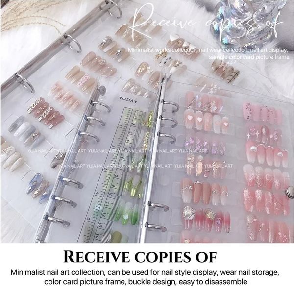 2023 NOUVEAU BOUR DE RACKIR DE ROPESSION DE Nail Art de grande capacité PHOTO PHOTO PHOTURE CDURE ALBORME CLUP DIY BILLE SIMPLE SEMBRE STOCKAGE Book