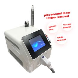 2023 Nueva máquina de eliminación de tatuajes con láser Nd Yag Pico Laser Portable PicoLaser Eliminación de tatuajes sin dolor Picosegundo portátil blanco