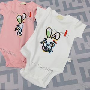 2023 Nuevo bebé recién nacido Bebe Mameluco de algodón estampado 0-2Y Mamelucos Toddle Body para bebé Venta al por menor Ropa para bebés recién nacidos Monos para niños Ropa 0-24 meses rosa blanco