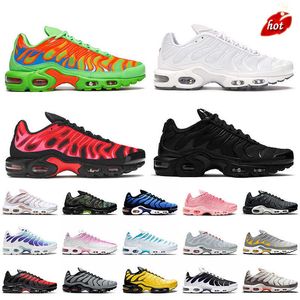 2023 Nieuwe OG TNS plus TN Big Size 46 Heren hardloopschoenen vrouwen gemiddelde groene universiteit rood drievoudige witte zwarte mesh jogging trainers hyperblauw Atlanta roze