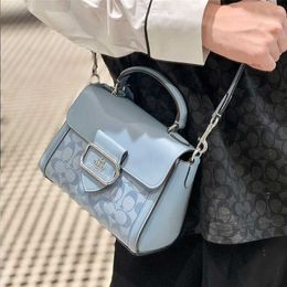 2023 Nieuwe Olay Dameskoets Flip Klein Vierkant Litchi Patroon Print Eén Schouder Crossbody Tas 80% Korting Verkooppunten Slae