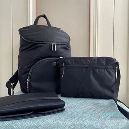 2023- Nueva mochila para padres, conjunto de tres piezas, bolsas para mamás y bebés, tendencia coreana con mochilas, viajes de ocio
