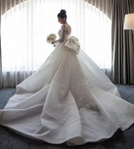 2023 nouvelles robes de mariée grande taille sirène arabe Aso Ebi cristaux de perles de luxe pure cou robes de mariée dentelle surjupes robes de mariée Dubaï robes De Novia