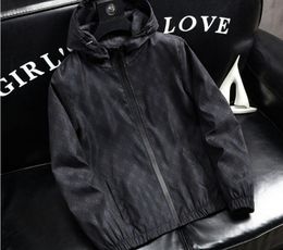 2023 nuevo abrigo Popular chaqueta de marca de moda para hombres Casual con capucha primavera y otoño edición coreana abrigos de tendencia de primavera y otoño