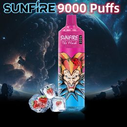 2024 Nouveau Sunfire Tornado 9000 Puff OEM ODM VAPE HOCKAH PENS SHOLESALE 9K 10K 12K 15K PUFS MESH COILS VIBLE E Cigarette Puff 15000 12000 10000 RBG LUMIÈRE CHAUDE EN ALLEMAGNE