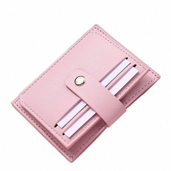2023 Nouveau portefeuille de femme portable court porte-monnaie Fi PU cuir multi-cartes porte-carte mini-embrayage sacs à main pour fille c9rm #